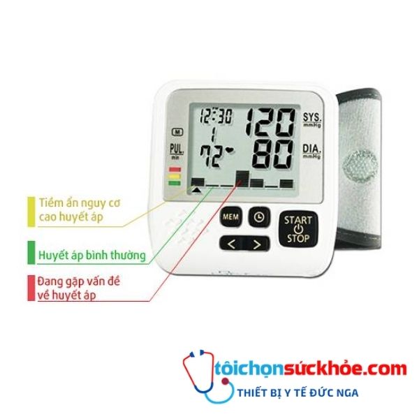 Máy đo huyết áp cổ tay tự động MediKare-DK39