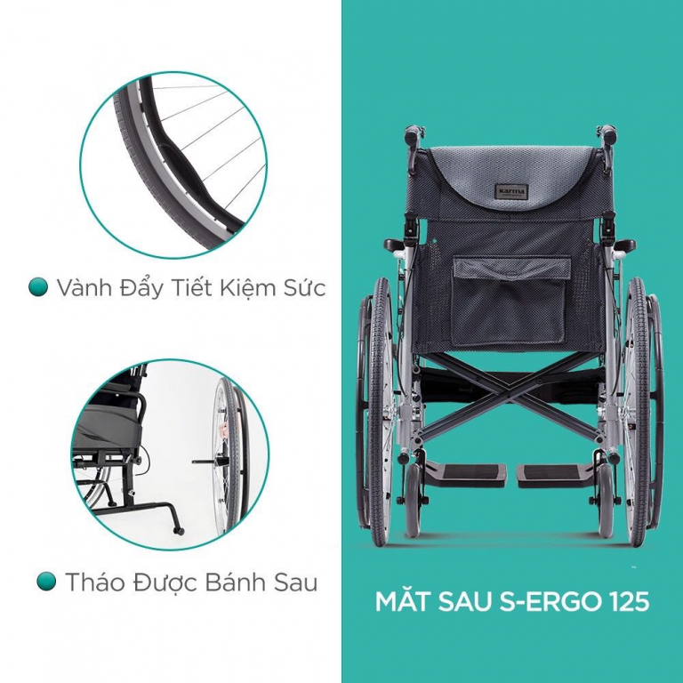 Xe lăn tay Karma S-Ergo 125