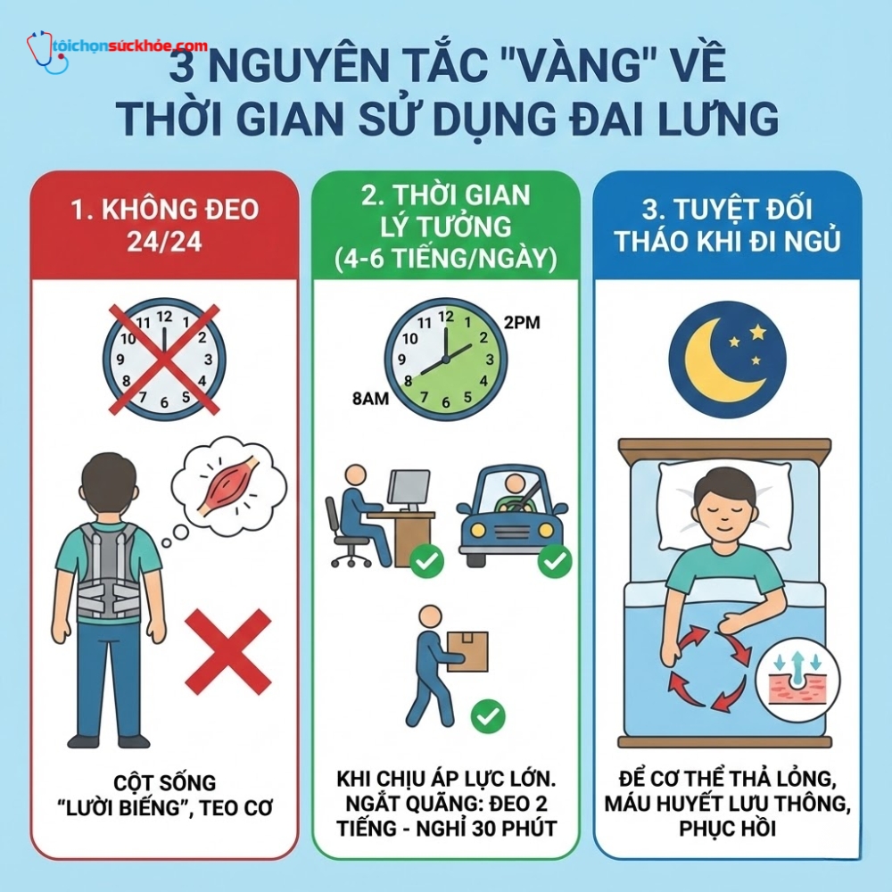 Cách đeo đai lưng thoát vị đĩa đệm (7)
