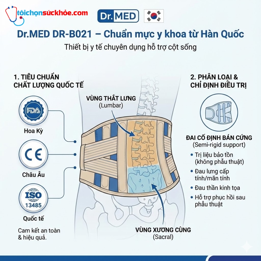 Đai lưng dr. med dr b021