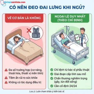 Có nên đeo đai lưng khi ngủ? Cảnh báo nguy cơ teo cơ từ bác sĩ