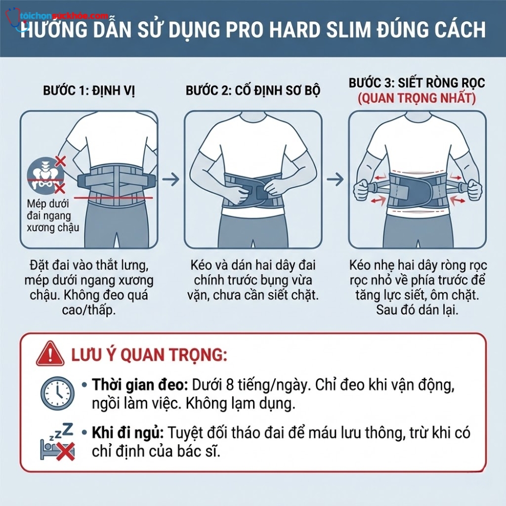 Đai lưng cột sống Nhật Bản Bonbone Pro Hard Slim (4)